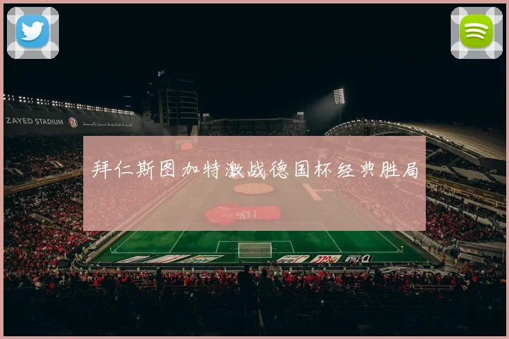 拜仁斯图加特激战德国杯经典胜局
